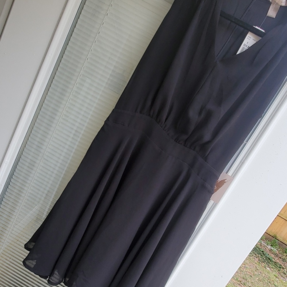 Forever21 Black sleeveless skater dress NWT LBD